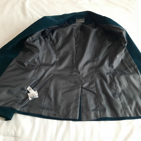 Velvet Blazer Teal / Jewel color, size 2 - Picture 4 of 5